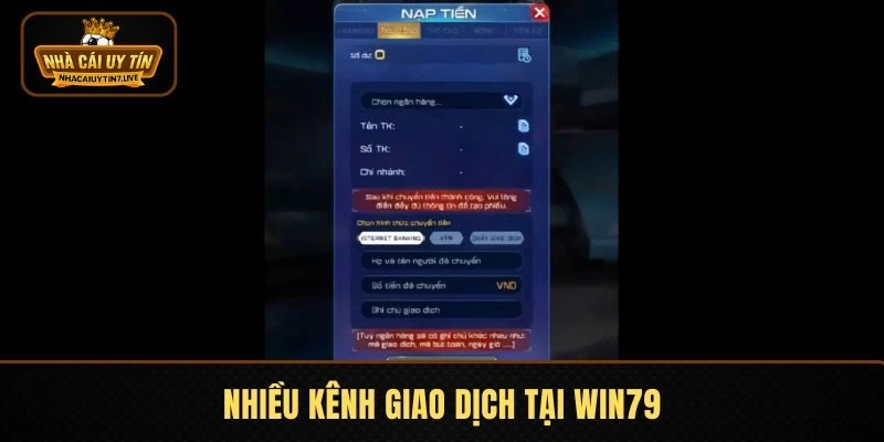Nhiều kênh giao dịch tiện lợi, nhanh chóng